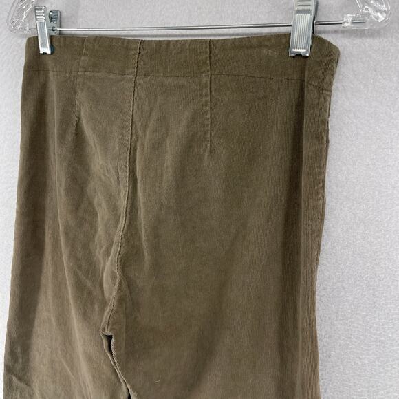 PRAIRIE UNDERGROUND Pants S Corduroy Wide Leg Trouser Stretch Cotton Brown USA - Picture 7 of 13